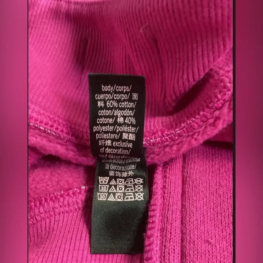 *RARE* Cool! Victorias Secret XL Hot Pink Corset-Style Tie Waist Sweatpants